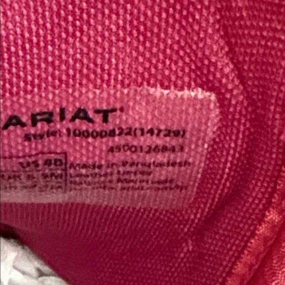 Ariat Women's Heeled Boots - Brown and Pink Embroidery - Picture 5 of 13